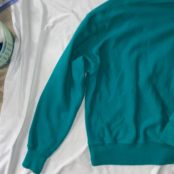 Champion Reverse Weave Teal Sweatshirt Size Large for Women - Picture 9 of 11